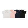 CATTEE men's American retro solid color pullover POLO shirt, men's heavyweight 220g trendy loose short-sleeved T-shirt Item Picture